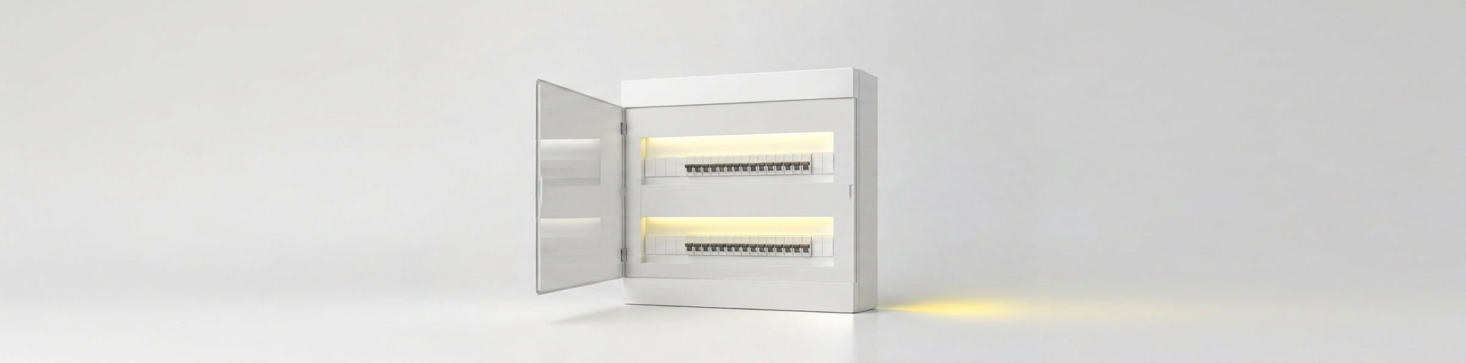 Quadro eléctrico modular equipado com disjuntores
